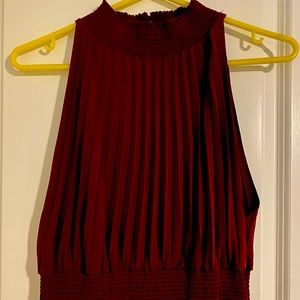 RW&Co Halter Dress Size L - Burgundy